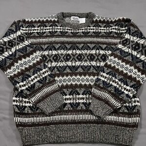 Vintage Basic Editions Women's Sweater Size Large Crewneck 90's Grandma Core